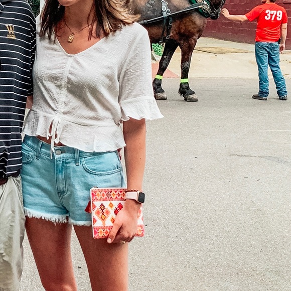 Drawstring Ruffle Top - Picture 4 of 4